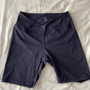 Popflex Active Crisscross Hourglass Shorts in Dark Blue | Blogilates Cassey Ho